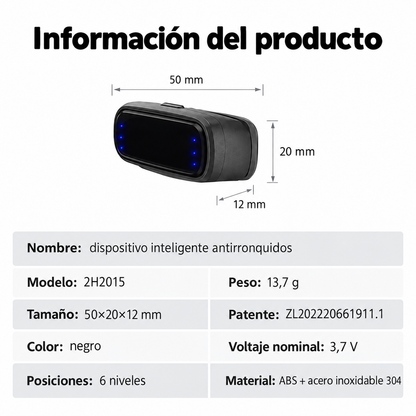Corrector Eléctronico Antirronquidos